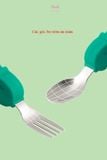  Bộ muỗng nĩa ăn dặm Thép 304 không gỉ MN03 Hinata 