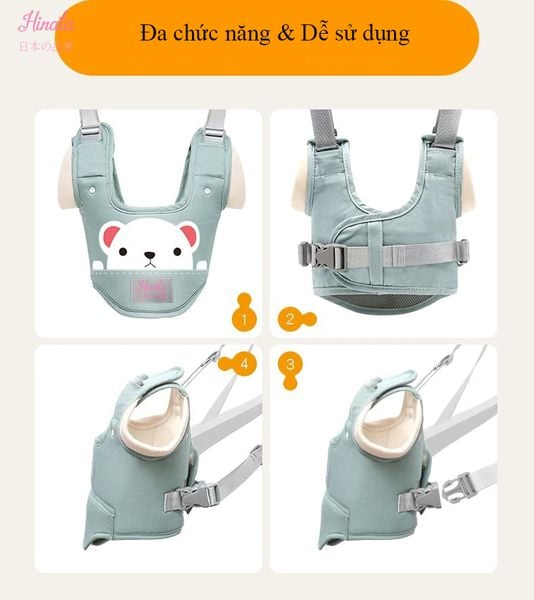  Đai tập đi an toàn DTD03 Hinata - Giúp bé tập đi dễ dàng 