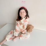  Pijama bé gái Hinata cổ V BF64 