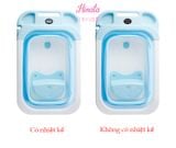  Bồn tắm gấp gọn có nhiệt kế cho trẻ em BT16 - Thương hiệu Hinata 