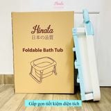  Bồn tắm gấp gọn có nhiệt kế cho trẻ em BT16 - Thương hiệu Hinata 