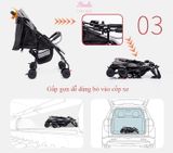 Xe đẩy em bé 2 tư thế ngồi và nằm gọn nhẹ chống gù lưng, giảm sóc XD15 Hinata 