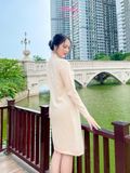  Đầm bầu Len dáng xuông Hinata DB025 