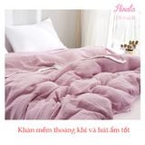  Khăn mền bông cao cấp cho mẹ KM01 chất liệu Muslin Hinata - Nội địa Nhật 