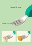  Bộ muỗng nĩa ăn dặm Thép 304 không gỉ MN03 Hinata 