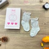  Set 5 Vớ cho bé trơn V12_Thoáng khí , thun co dãn 