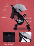  Xe đẩy em bé 2 tư thế ngồi và nằm gọn nhẹ chống gù lưng, giảm sóc XD15 Hinata 