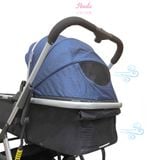  Xe đẩy nôi đi động cao cấp gấp gọn 3 trong 1, đẩy 2 chiều thuận tiện - XD10 Hinata 