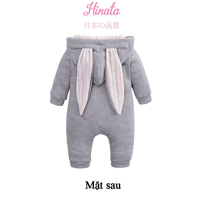  Set Romper unisex tai thỏ dễ thương BF52 Hinata 