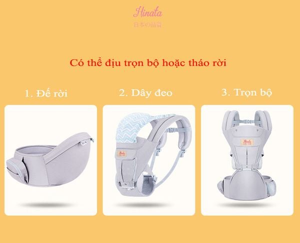  Đai địu con đa năng Hinata DDC02 