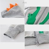  Áo khoác chống nắng chất nỉ có mũ cho bé từ 1 đến 5 tuổi AK104 