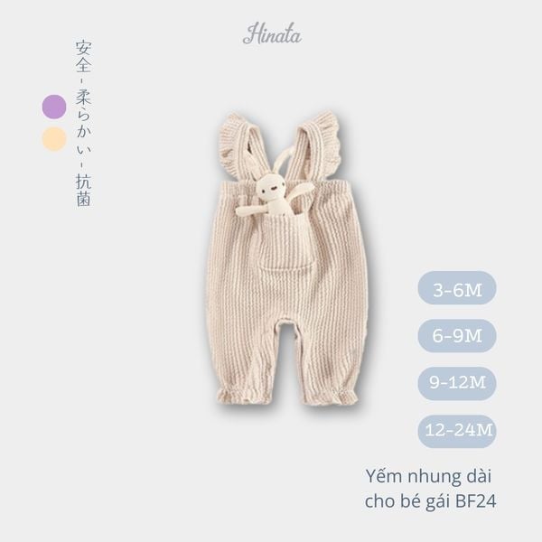  Body Romper phong cách Hàn Quốc Hinata cho bé gái BF24 