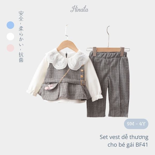  Set đồ bé gái phong cách Nhật Bản Hinata BF41 