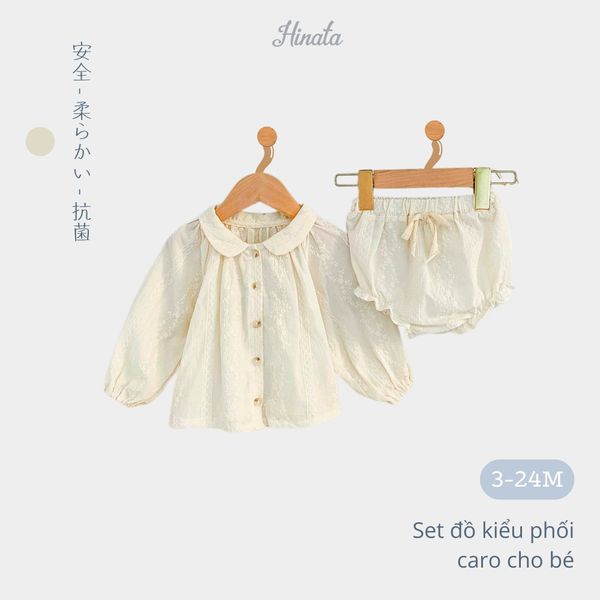 Set ren thêu dễ thương cho bé gái BF51 Hinata 
