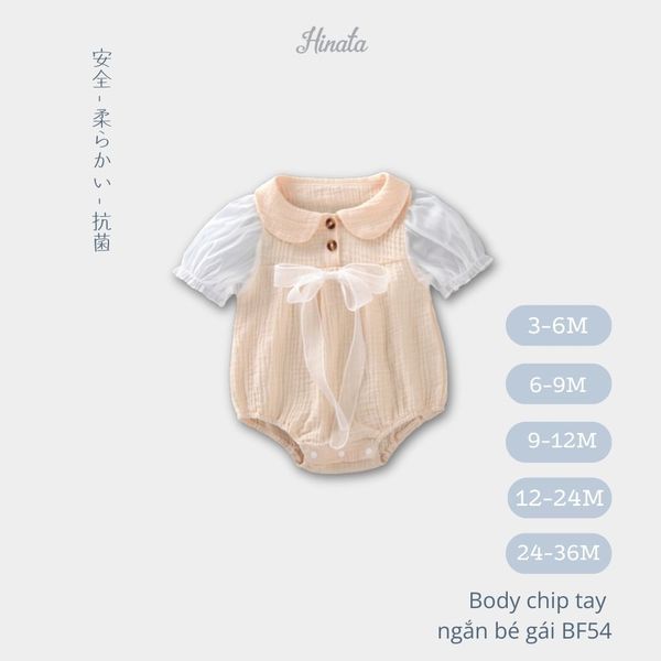  Set Bodysuit dễ thương cho bé gái BF54 Hinata 