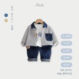  Set Sơ Mi Bé Trai 9 Tháng - 5 Tuổi Hinata BFK102 