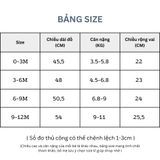  (02Set) Bộ liền ngắn tay cho bé sơ sinh từ 0-12 tháng BFL009N 
