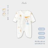  (02Set) Bộ liền dài tay cho bé sơ sinh từ 0-9 tháng BFL011D 