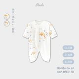  Bộ liền dài tay cho bé sơ sinh từ 0-9 tháng BFL011D 