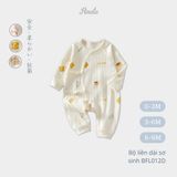  (03Set) Bộ liền dài tay cho bé sơ sinh từ 0-9 tháng BFL012D 