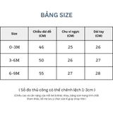  (03Set) Bộ liền dài tay cho bé sơ sinh từ 0-9 tháng BFL012D 