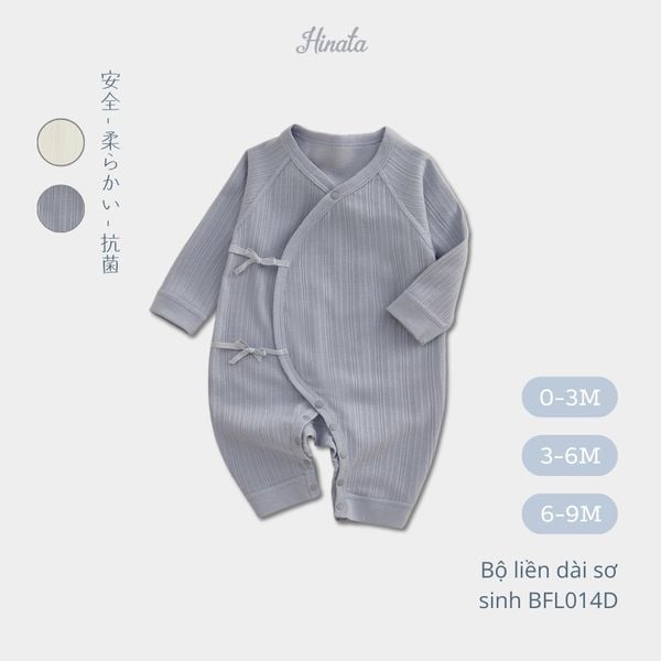  (01Set) Bộ liền dài tay cho bé sơ sinh từ 0-9 tháng BFL014D 