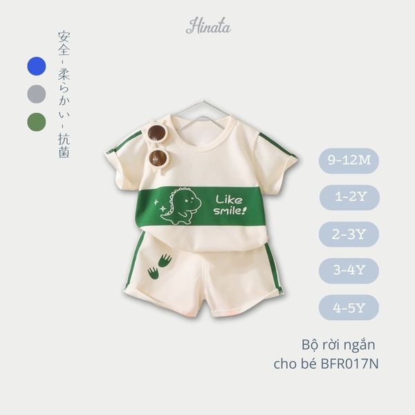  (03 Bộ) Bộ Rời Ngắn Tay Cho Bé Hinata BFR017N 