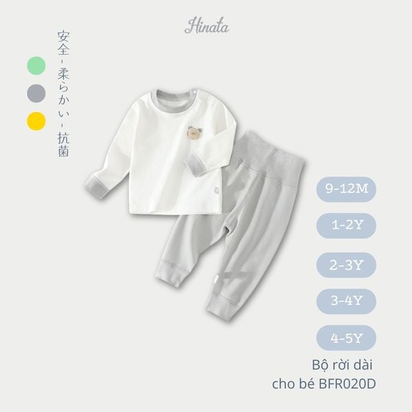  (01 Bộ) Bộ Rời Dài Tay Cho Bé Hinata BFR020D 