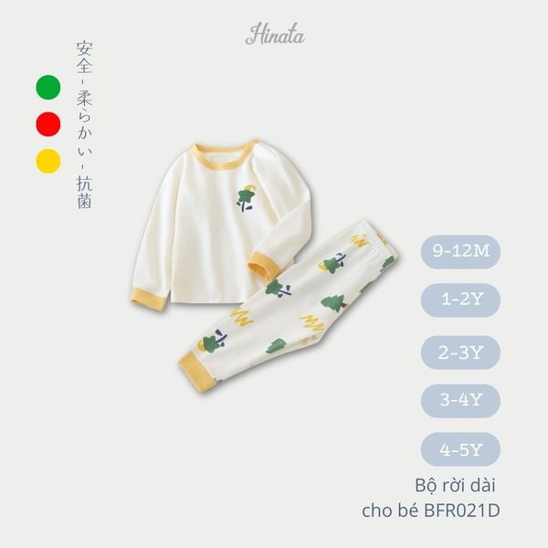  (02 Bộ) Bộ rời dài tay cho bé từ Hinata BFR021D 