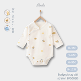  Bodysuit dài tay cho bé sơ sinh từ 0-12 tháng Hinata BFS005D 