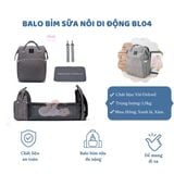  Balo bỉm sữa nôi di động BL04 Hinata 