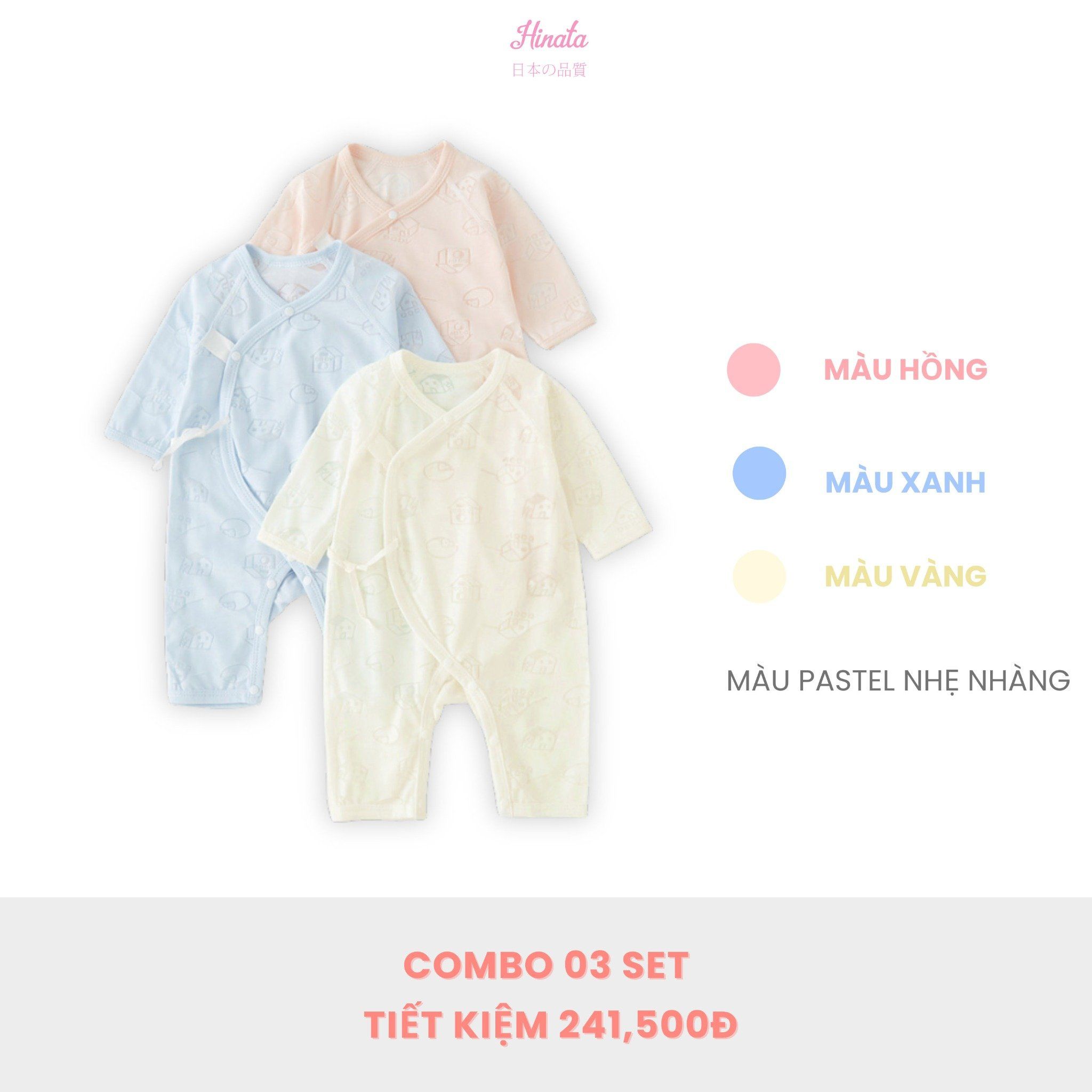  [01 Set] Body Sleepsuit Unisex Hinata BF84 