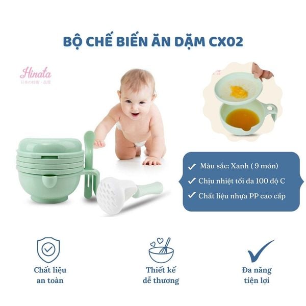  Bát chế biến ăn dặm đa năng Hinata CX02 