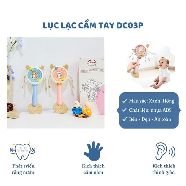  Đồ chơi lục lạc cầm tay cho bé Hinata DC03P 