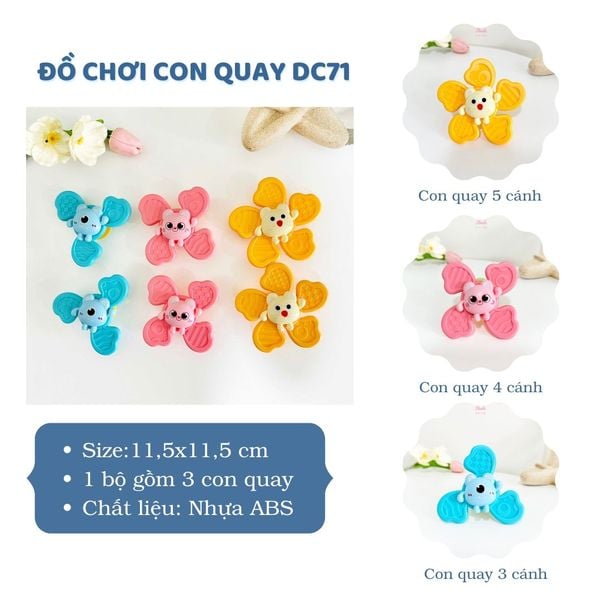  Con quay đồ chơi dính tường Hinata DC71 