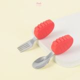  Bộ muỗng nĩa ăn dặm Thép 304 không gỉ MN03 Hinata 