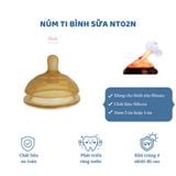  Núm ti bình sữa Hinata NT02 - Dùng cho bình sữa BS03 Hinata 