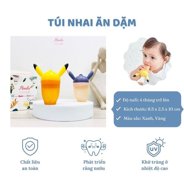 Túi nhai chống hóc, chống sặc cho bé tập ăn dặm - TG09 Hinata 