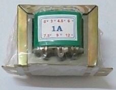 Biến Áp 1A 3V 4.5V 6V 7.5V 9V 12VAC