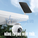  Camera Wi-Fi EZVIZ CB8 2K Quay Quét 360 Độ Không Điểm Mù Pin Mặt Trời 