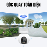  Camera Wi-Fi EZVIZ CB8 2K Quay Quét 360 Độ Không Điểm Mù Pin Mặt Trời 