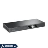  TP-Link SG1016 | Switch Chia Tín Hiệu 16 Port Gigabit - Tiết Kiệm Năng Lượng | Hàng Chính Hãng 