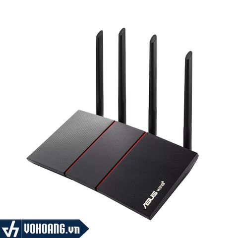  Asus RT-AX55 | Router Wi-Fi 6 Với Tốc Độ Mạng 1800Mbps Chuẩn AX1800 | Hàng Chính Hãng 