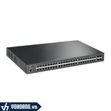  TP-Link SG3452XP | Switch Quản Lý L2+ Với 48 Cổng Gigabit + 4 Cổng GE SFP+ - Hỗ Trợ 48 Cổng PoE+ | Hàng Chính Hãng 