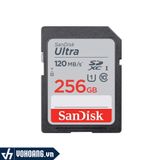  Thẻ Nhớ Máy Ảnh SanDisk SDXC Ultra 256GB - Tốc Độ 120Mb/s | Hàng Chính Hãng 