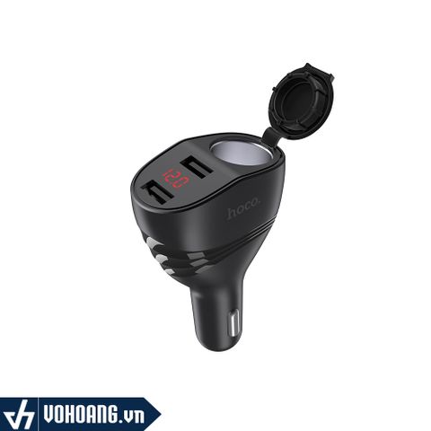  Hoco Z34 | Cốc Dạng Tẩu Đa Năng Cho Xe Hơi Với USB 3.1A | Hàng Chính Hãng 