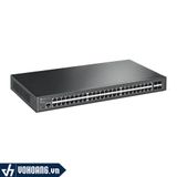  TP-Link SG3452 | Thiết Bị Switch Quản Lý Chia Mạng JetStream L2 48 Cổng Với 4 Cổng SFP Tốc Độ Cao Gigabit 