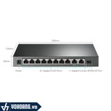  TP-Link SG1210MPE | Thiết Bị Switch Chia Mạng 10 Cổng Gigabit Tốc Độ Cao - Hỗ Trợ 8 Cổng PoE+ Lên Đến 123W 