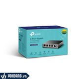  TP-Link SG1005LP | Thiết Bị Switch Chia Mạng 5 Cổng Gigabit - Hỗ Trợ 4 Cổng PoE+ Lên Đến 40W 