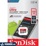  Sandisk MicroSDXC Ultra A1 | Thẻ Nhớ MicroSDXC 256GB Tốc Độ Cao 120MB/s - SDSQUA4-256G-GN6MN 